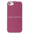 Кожаный чехол для iPhone 5 / 5S Melkco Premium Leather Case - Jacka Type, цвет Purple LC