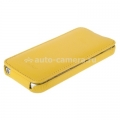 Кожаный чехол для iPhone 5 / 5S Melkco Premium Leather Case - Jacka Type, цвет Yellow LC