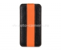Кожаный чехол для iPhone 5 / 5S Melkco Premium Limited Edition Jacka Type, цвет black/orange
