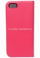 Кожаный чехол для iPhone 5 и 5S SLG D5, цвет hot pink (D5I5-006)