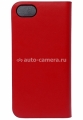 Кожаный чехол для iPhone 5 и 5S SLG D5, цвет red (D5I5-011)