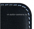 Кожаный чехол для iPhone 5C Beyzacases Nova series Flip, цвет Black/Blue (BZ01269)