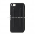 Кожаный чехол для iPhone 5C Melkco Leather Case Booka Type Craft Limited EditionEdition Prime Twin, цвет Black Wax Leather