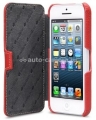 Кожаный чехол для iPhone 5C Melkco Leather Case Booka Type, цвет Red LC