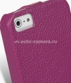 Кожаный чехол для iPhone 5C Melkco Leather Case Jacka Type, цвет Purple LC