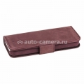 Кожаный чехол для iPhone 5C Melkco Leather Case Wallet Book Type Craft Limited Edition Prime Dotta , цвет Vintage Purple, цвет Vintage Purple