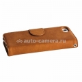 Кожаный чехол для iPhone 5C Melkco Leather Case Wallet Book Type, цвет Classic Vintage Brown