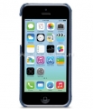 Кожаный чехол для iPhone 5C Melkco Snap Cover Circle Dec, цвет Blue