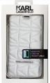 Кожаный чехол для iPhone 6 Plus Karl Lagerfeld Kuilted Booktype, цвет Silver (KLFLBKP6LQB)