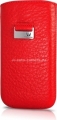 Кожаный чехол для Nokia 6700 BeyzaCases Retro Super Slim Strap, цвет flo red (BZ09312)