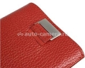 Кожаный чехол для Nokia Lumia 920 BeyzaCases Retro Super Slim Strap, цвет flo red (BZ23646)
