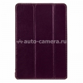 Кожаный чехол для Pad mini / iPad mini 2 (retina) Melkco Slimme Cover Type, цвет Purple LC