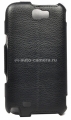 Кожаный чехол для Samsung Galaxy Note II (N7100) Optima Case, цвет black (op-N2-bk)