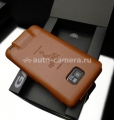 Кожаный чехол для Samsung Galaxy S2 (i9100) SGP Gariz Edition PL-GLS2LB1, цвет коричневый (SGP08049)