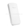 Кожаный чехол для Samsung Galaxy S3 Crumena Leather Pouch, цвет white (SGP09181)