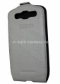 Кожаный чехол для Samsung Galaxy S3 Ferrari Flip FF-Collection, цвет white (FEFFFLS3FW)