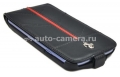 Кожаный чехол для Samsung Galaxy S3 (i9300) Ferrari Flip California, цвет черный с красным (FECFFLGS3B)