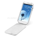 Кожаный чехол для Samsung Galaxy S3 SGP Leather Case Argos Series, цвет белый (SGP09265)