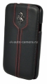 Кожаный чехол для Samsung Galaxy S4 (i9500) Ferrari Montecarlo Booktype, цвет black (FEMTFLBKS4BL)