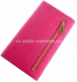 Кожаный чехол для Samsung Galaxy S4 (i9500) Ozaki O!coat Zippy, цвет Pink (OC731PK)