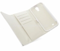 Кожаный чехол для Samsung Galaxy S4 (i9500) Ozaki O!coat Zippy, цвет White (OC731WH)