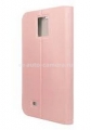 Кожаный чехол для Samsung Galaxy S4 (i9500) Ozaki Slim folio case, цвет Pink (OC740PK)