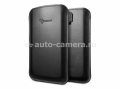 Кожаный чехол для Samsung Galaxy S4 (i9500) SGP Leather Pouch Crumena, цвет black (SGP10184)