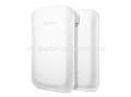 Кожаный чехол для Samsung Galaxy S4 (i9500) SGP Leather Pouch Crumena, цвет white (SGP10187)