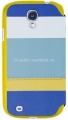 Кожаный чехол для Samsung Galaxy S4 (i9500) Uniq March, цвет sea breeze (GS4DAP-MARBLU)