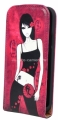 Кожаный чехол для Samsung Galaxy S4 Mini (i9190) Fonexion City Girls Flip Leather Pink CACIS4MINIFLI03