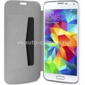 Кожаный чехол для Samsung Galaxy S5 PURO SMG, цвет White (SGS5BOOKCWHI)