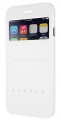 Кожаный чехол-книжка для iPhone 6 Ozaki O!coat Hel-ooo case, цвет White (OC579WH)