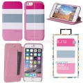 Кожаный чехол-книжка для iPhone 6 Uniq March, цвет Pink (IP6GAR-MARPNK)