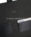 Кожаный чехол-книжка для Macbook Air 11" PDair Book Type, цвет croco black (GBIPMMBX1)