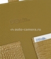 Кожаный чехол-книжка для Macbook Air 13" PDair Book Type, цвет croco brown (GTIPNBBX1)