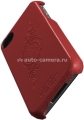 Кожаный чехол на заднюю крышку iPhone 4 и 4S SGP Genuine Leather Grip, цвет Infinity Red (SGP06921)