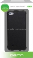 Кожаный чехол на заднюю крышку iPhone 5 / 5S Denn, цвет black (DIP200)