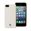Кожаный чехол на заднюю крышку iPhone 5 / 5S Jison Executive Wallet Case, цвет white (JS-IP5-001Wht)