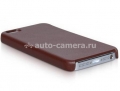 Кожаный чехол на заднюю крышку iPhone 5 / 5S SAYOO Leather Beaty, цвет brown