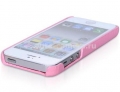 Кожаный чехол на заднюю крышку iPhone 5 / 5S SAYOO Leather Beaty, цвет pink