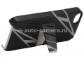 Кожаный чехол на заднюю крышку iPhone 5 / 5S Scosche kickBACK Sport, цвет black/grey (IP5SPBK)