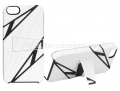 Кожаный чехол на заднюю крышку iPhone 5 / 5S Scosche kickBACK Sport, цвет white/black (IP5SPW)