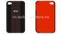 Кожаный чехол-накладка для iPhone 4 и iPhone 4S Mini Hard Leather, цвет черный (MNHLP4STBL)