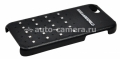 Кожаный чехол-накладка для iPhone 5 / 5S Karl Lagerfeld Trendy Hard, цвет Black (KLHCP5TRSB)