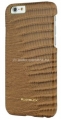 Кожаный чехол-накладка для iPhone 6 Bushbuck Lizard Genuine Leather Case, цвет Khaki (IP6LZKI)