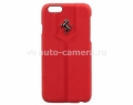 Кожаный чехол-накладка для iPhone 6 Ferrari Montecarlo Hard, цвет Red (FEMTHCP6RE)