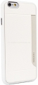 Кожаный чехол-накладка для iPhone 6 Ozaki O!coat-0.3+Pocket, цвет White (OC559WH)