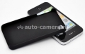 Кожаный чехол-накладка iPhone 4 / 4S Aston Martin Racing Back Case, цвет Black (BCIPH4001A)