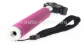 Монопод для селфи с беспроводной кнопкой спуска Bluetooth Selfie Monopod Z07-1, цвет pink