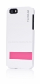 Набор чехлов для iPhone 5 Capdase Smart Folder Sider Belt, цвет pink / white (SFIH5-SB42)